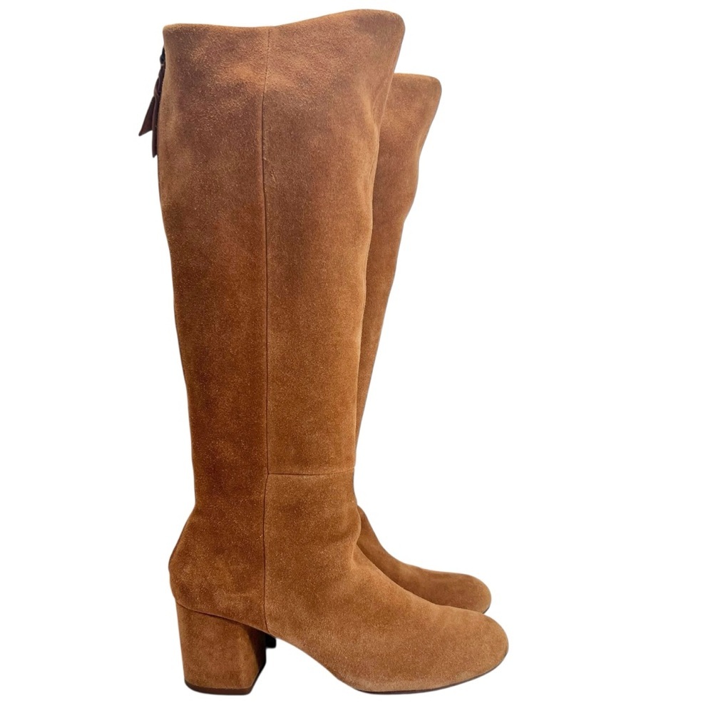 Splendid Danise Chestnut Suede Knee High Boots